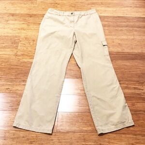 Jones Wear tan 100% cotton straight leg pants. 14
